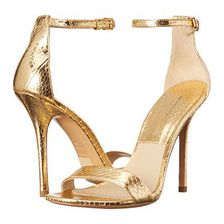 Incaltaminte Femei Michael Kors Jacqueline Gold Specchio Genuine Snake