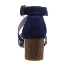 Incaltaminte Femei Johnston Murphy Katarina Reverse Ankle Strap Navy Kid Suede