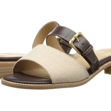 Trotters Billie Dark Brown/Natural/Natural Maple Veg Leather/Linen