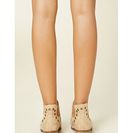 Incaltaminte Femei Forever21 Faux Suede Cutout Booties Natural
