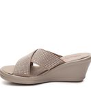 Incaltaminte Femei SKECHERS Cali Rumblers Metal Mama Wedge Sandal Taupe