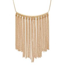 Bijuterii Femei Forever21 Chain Fringe Necklace Gold