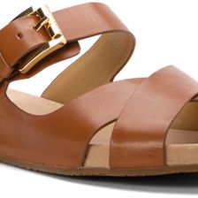 Michael Kors Sawyer Slide Luggage Leather/Suede