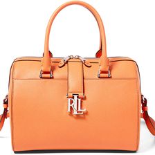 Ralph Lauren Carrington Barrel Satchel Monarch Orange