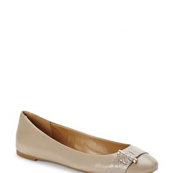 Incaltaminte Femei Nine West Taupe Accidental Ballet Flats Taupe