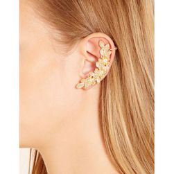 Bijuterii Femei Forever21 Rhinestone Floral Ear Cuff Gold