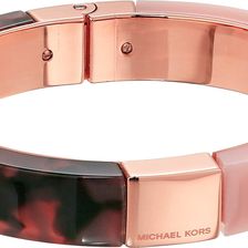 Michael Kors Color Block Hinge Bracelet Rose Gold/Blush/Blush Tortoise