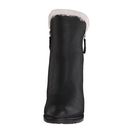 Incaltaminte Femei Michael Kors Whitaker Wedge Boot Black Tumbled LeatherReal Shearling