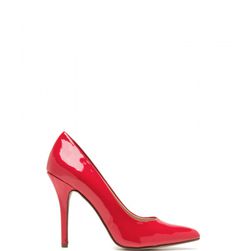 Incaltaminte Femei CheapChic So Refined Pointy Faux Patent Pumps Red