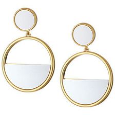 Bijuterii Femei Kate Spade New York Classic with A Twist Drop Hoop Earrings White