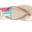 Incaltaminte Femei Havaianas Slim Tribal Flip Flops Beige 1