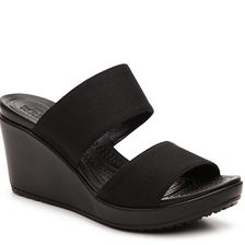 Incaltaminte Femei Crocs Leigh II Slide Wedge Sandal Black