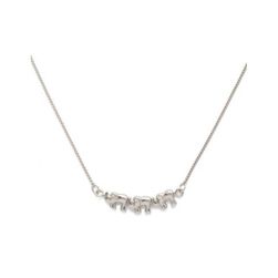 Bijuterii Femei Forever21 Elephant Charm Necklace Silver