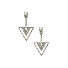 Bijuterii Femei Forever21 Cutout Triangle Ear Jackets Silverclear