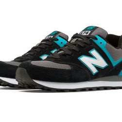 Incaltaminte Femei New Balance 574 New Balance Black with Blue Grey