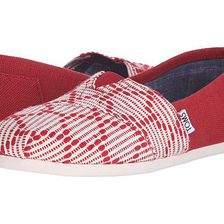 Incaltaminte Femei TOMS Woven Classics Red Woven