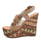 Incaltaminte Femei DOLCE by Mojo Moxy Wildthing Wedge Sandal Beige