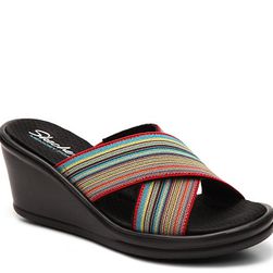 Incaltaminte Femei SKECHERS Cali Rumblers Gore-Geous Wedge Sandal Multicolor