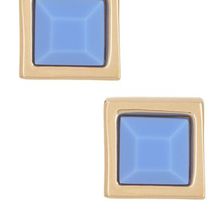 Bijuterii Femei Marc by Marc Jacobs Rubber Square Stud Earrings CONCH BLUE