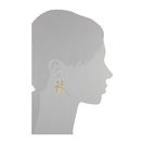 Bijuterii Femei Rebecca Minkoff Bar Front to Back Earrings Gold Toned