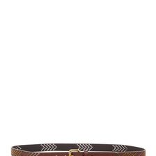 Accesorii Femei Linea Pelle Chevron Stud Belt DARK BROWN