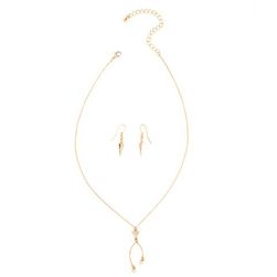 Bijuterii Femei CheapChic Peace \'n Pave Necklace Set Gold