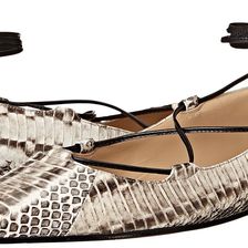 Michael Kors Kallie Runway Natural Genuine Snake/Smooth Calf