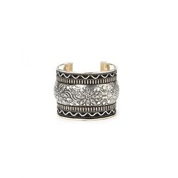 Bijuterii Femei Forever21 Etched Floral Cuff Antique silver