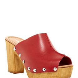 Incaltaminte Femei Charles David Cari Open Toe Platform Clog RED