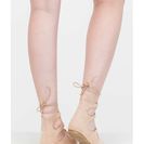 Incaltaminte Femei CheapChic Style Royale Faux Suede Lace-up Flats Nude