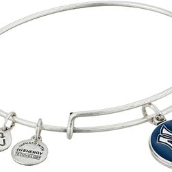 Alex and Ani MLB® New York Yankees™ Charm Bangle Rafaelian Silver Finish/Navy Charm