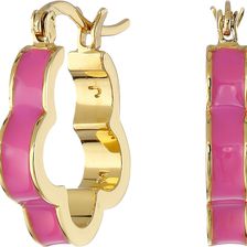 Marc by Marc Jacobs Diamonds and Daisies Colored Daisy Window Mini Hoop Earrings Knock Out Pink