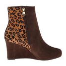 Incaltaminte Femei Rockport Seven To 7 85mm Wedge Bootie EbanoBrown Leopard Print