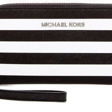 Michael Kors Large Multifunction iPhone 5/5s/5c Plus Wallet BLACK-WHITE