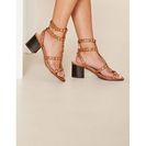 Incaltaminte Femei Forever21 Studded Strappy Sandals Tan