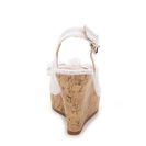 Incaltaminte Femei CL By Laundry Ilissa Wedge Sandal White