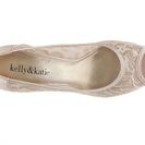 Incaltaminte Femei Kelly Katie Doreen Glitter Lace Platform Pump Taupe Glitter