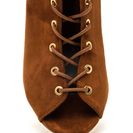 Incaltaminte Femei CheapChic Set To Launch Faux Suede Lace-up Booties Mocha