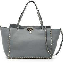 Valentino Garavani Medium Tote Bag LIGHT STONE
