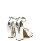 Incaltaminte Femei CheapChic Classic Taste Strappy Metallic Heels Silver