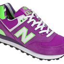 Incaltaminte Femei New Balance Womens Windbreaker 574 Purple Cactus Flower with Green Oasis Navy