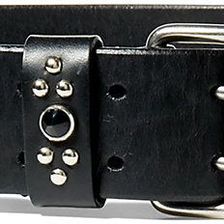 Ralph Lauren Western Studded Leather Belt Black