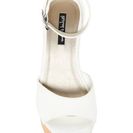 Incaltaminte Femei Michael Antonio Toy Peep Toe Heel White