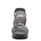 Incaltaminte Femei Bernie Mev Crystal Shimmer Wedge Sandal Pewter Metallic