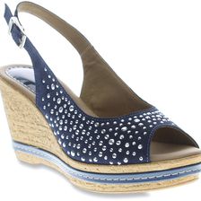 Azura Showtime Navy Suede