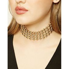 Bijuterii Femei Forever21 Beaded Choker Gold