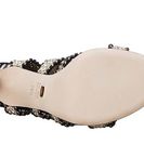 Incaltaminte Femei Sergio Rossi Antibes PlatinumBlack Braided Leather