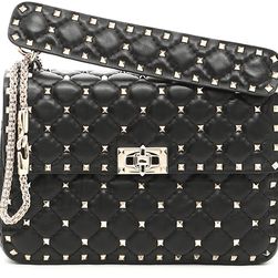 Valentino Garavani Medium Rockstud Spike Bag NERO