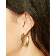 Bijuterii Femei Forever21 House of Harlow Hoop Earrings Gold