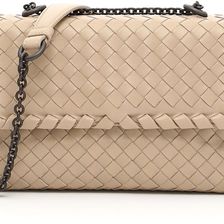 Bottega Veneta Woven Olimpia Baby Bag MINK/MINK/BRUNITO